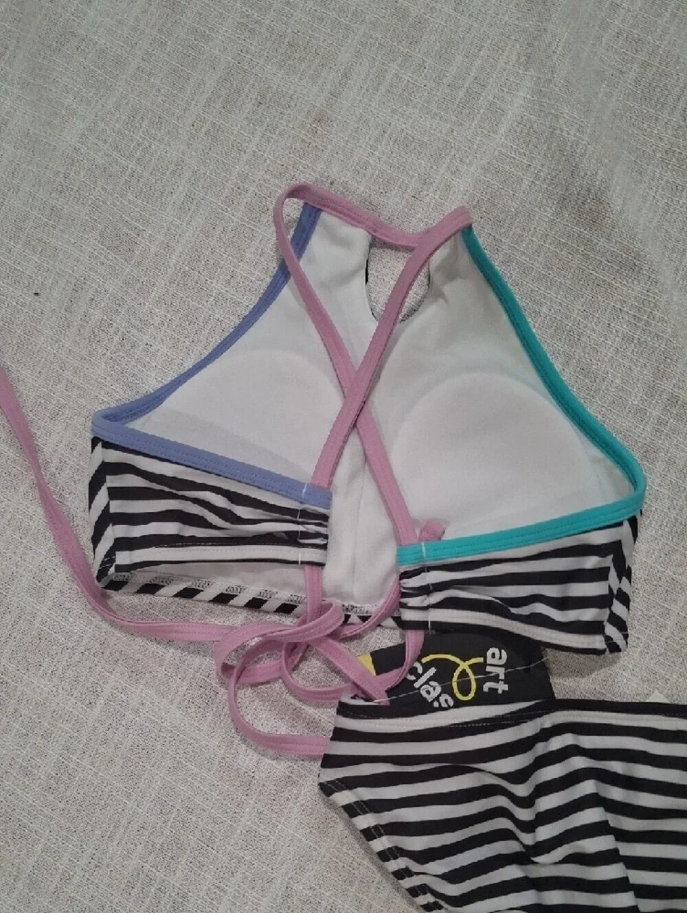 N.W.T art class Black and White Bikini Swimsuit  Size 10/12